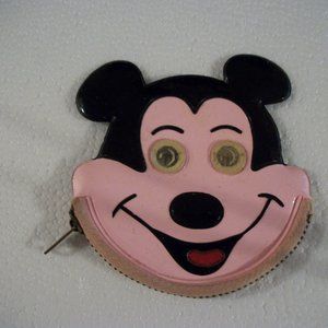 Vintage DEVON MICKEY MOUSE COIN PURSE WALT DISNEY PRODUCTIONS